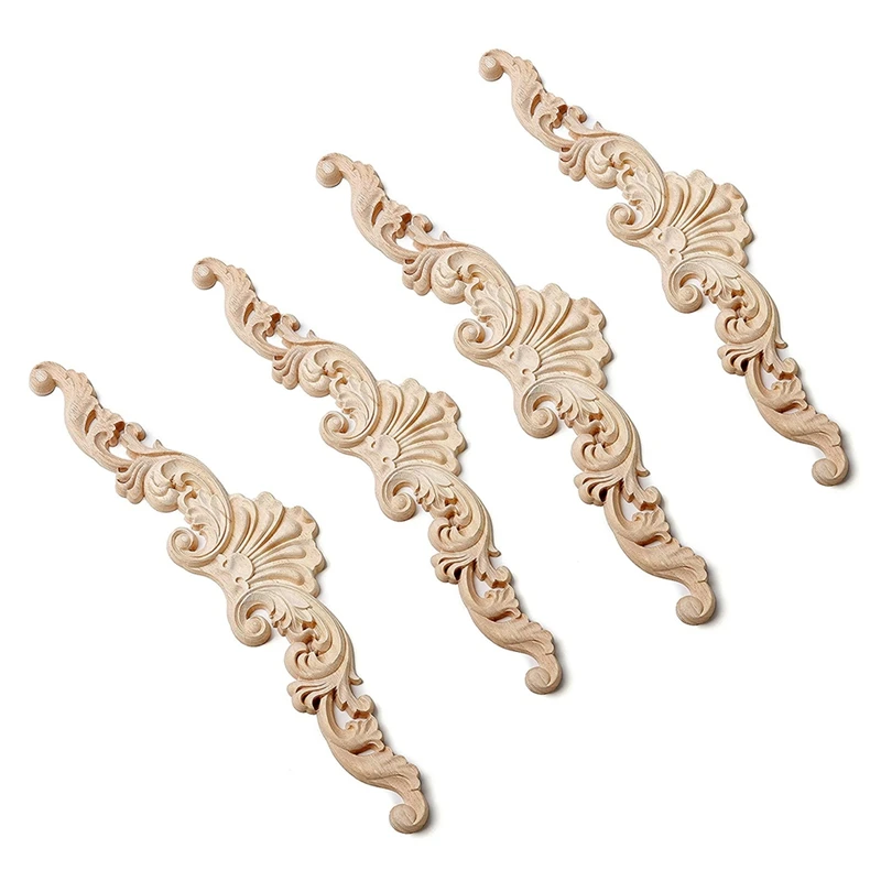 4 шт., деревянные резная наклейка на дверь 
4 шт., деревянные резная наклейка на дверь