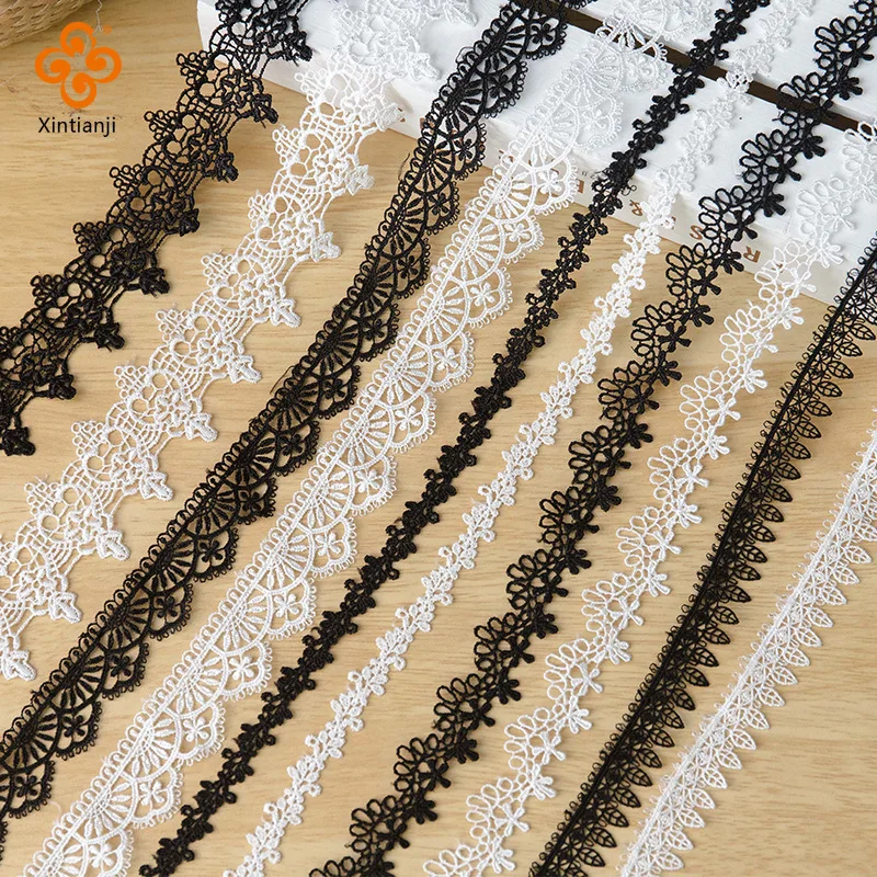 1 Yard Black And White Lace Trim Vintage Hollow Delicate Ribbon Clothes Accessories For Sewing Wedding Decor,Hair Tie,Skirt Hem
1 Yard Black And White Lace Trim Vintage Hollow Delicate Ribbon Clothes Accessories For Sewing Wedding Decor,Hair Tie,Skirt Hem