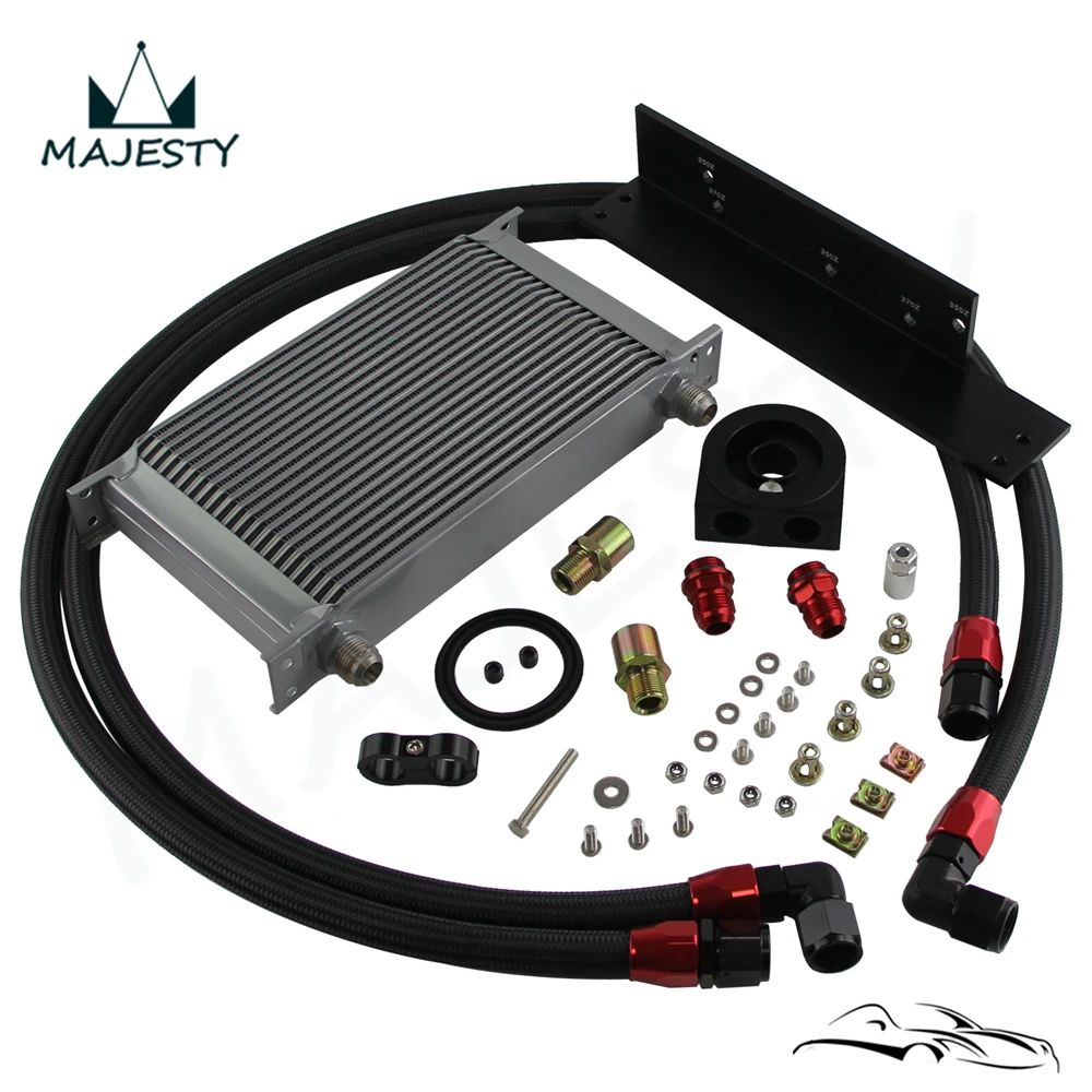 22 ROW AN10 BOLT ON OIL COOLER KIT Fit 03-08 350z Fairlady 09-14 370z BLACK/Sliver
22 ROW AN10 BOLT ON OIL COOLER KIT Fit 03-08 350z Fairlady 09-14 370z BLACK/Sliver