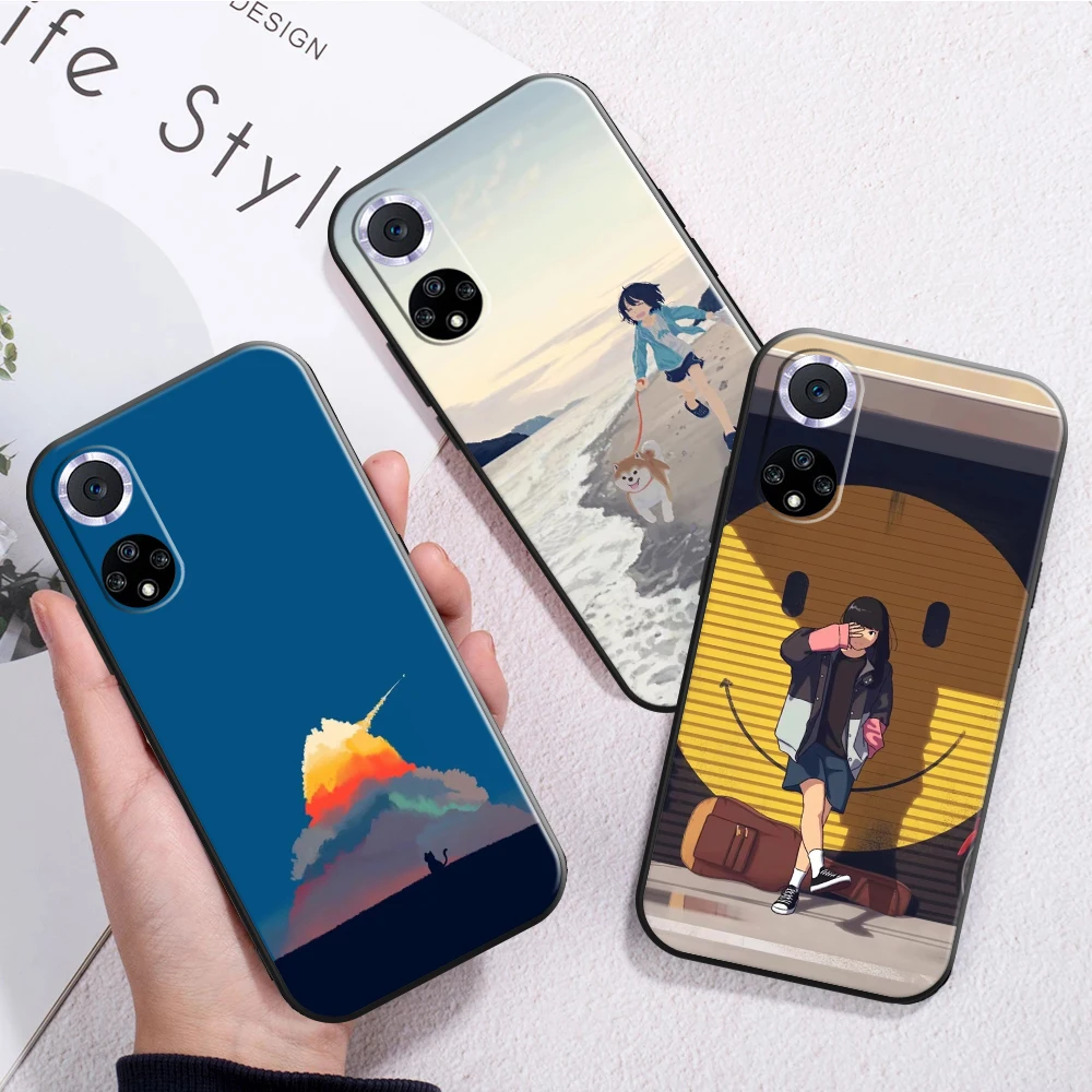 Cute Cartoon Landscape Phone Case For Huawei P30 Lite P20 Pro Honor 10 8X 9X 10X 9A Soft Black Coque Silicone Cover Back
Cute Cartoon Landscape Phone Case For Huawei P30 Lite P20 Pro Honor 10 8X 9X 10X 9A Soft Black Coque Silicone Cover Back
