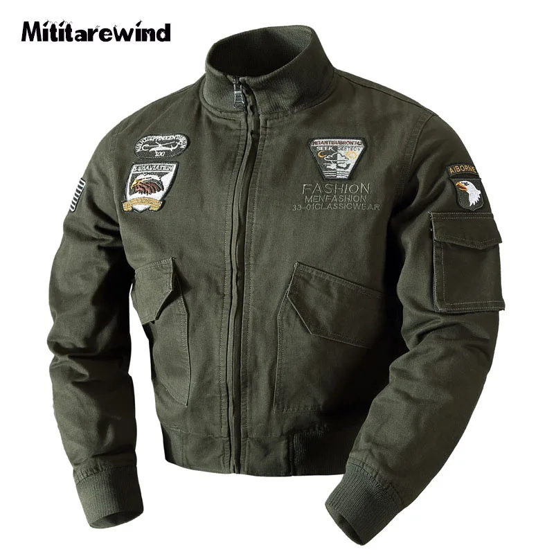 Spring Autumn Jacket for Men Pure Cotton Stand Collar Chaquetas Hombre Casual Fashion Embroidery Resistant Military Jackets
Spring Autumn Jacket for Men Pure Cotton Stand Collar Chaquetas Hombre Casual Fashion Embroidery Resistant Military Jackets