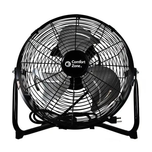 12” 3-Speed Cradle/Floor Fan with 180-Degree Adjustable Tilt, All-Metal Construction, Rubber Feet, and Carry Handle, Black
12” 3-Speed Cradle/Floor Fan with 180-Degree Adjustable Tilt, All-Metal Construction, Rubber Feet, and Carry Handle, Black