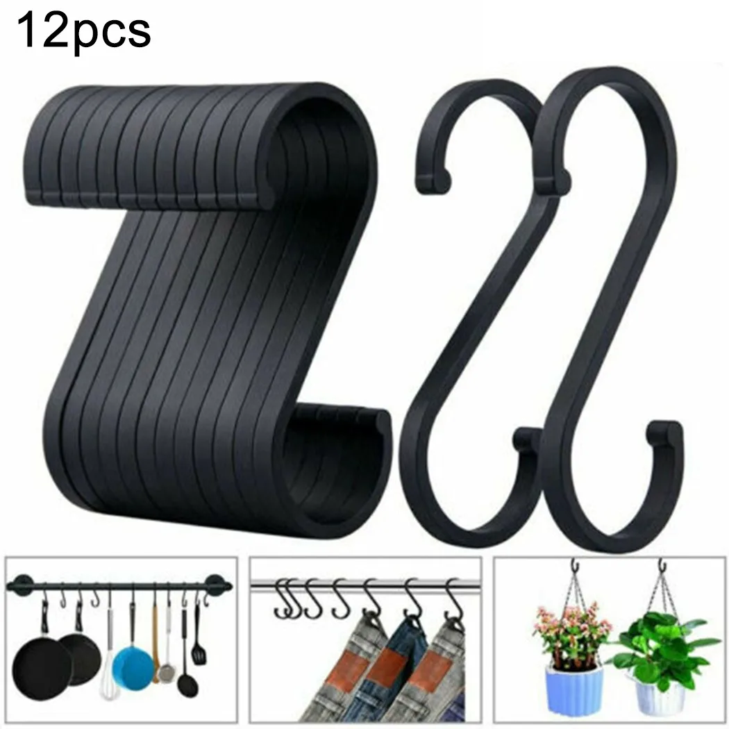 12Pc Aluminum Alloy S-Shape Hooks S Metal Hook Hanging For Kitchen Spoon Pot Utensil Clothes Clasp Hanger Bathroom Storage Racks
12Pc Aluminum Alloy S-Shape Hooks S Metal Hook Hanging For Kitchen Spoon Pot Utensil Clothes Clasp Hanger Bathroom Storage Racks