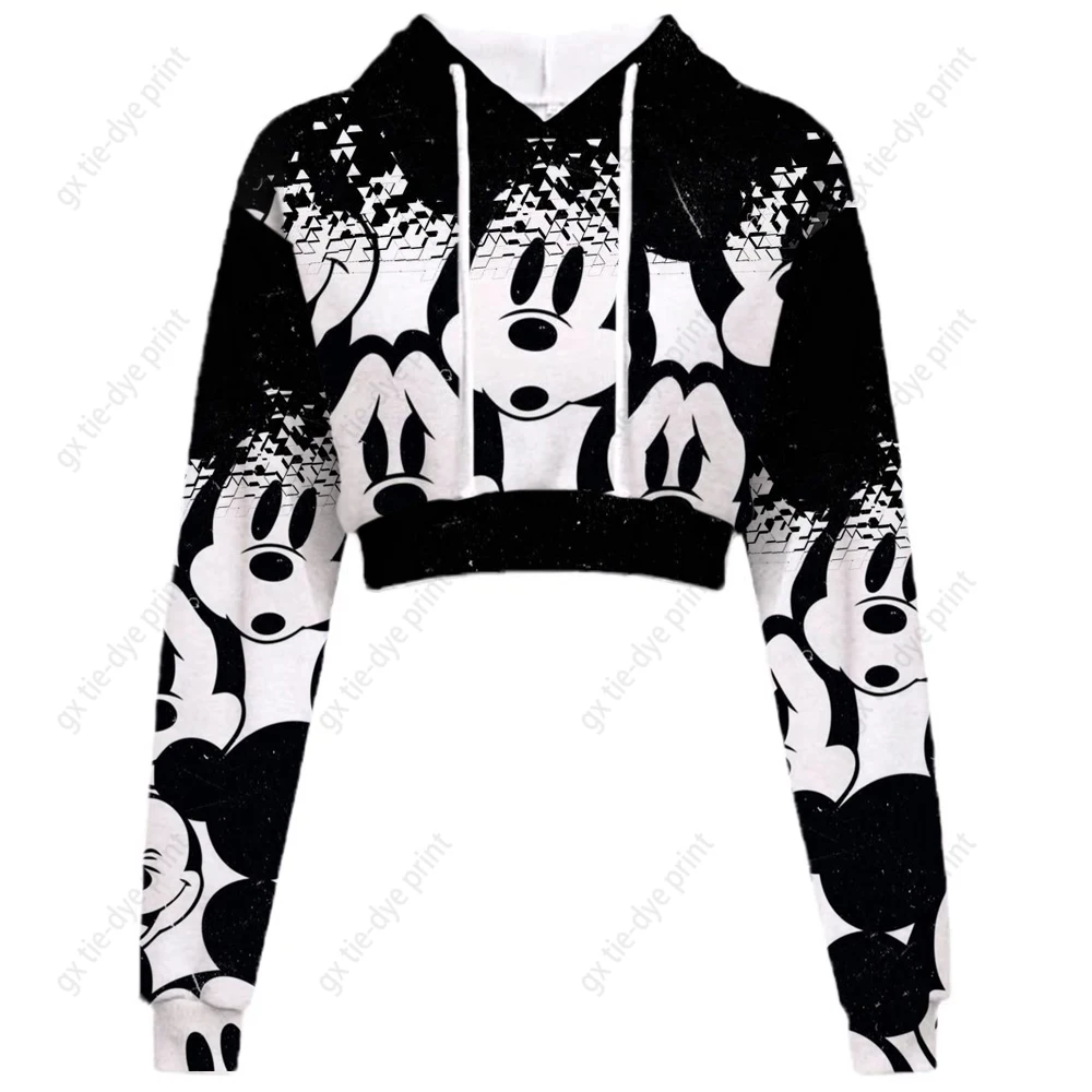 Весенне-осенний Женский свитшот с принтом Микки Мауса 
Весенне-осенний Женский свитшот с принтом Микки Мауса