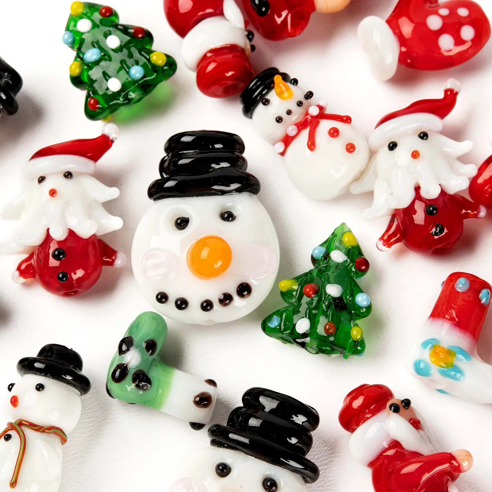 10Pcs Snowman Santa Claus Handmade Lampwork Bead Christmas Earring Necklace Bracelet Charms Findings DIY Jewelry Making Supplies
10Pcs Snowman Santa Claus Handmade Lampwork Bead Christmas Earring Necklace Bracelet Charms Findings DIY Jewelry Making Supplies