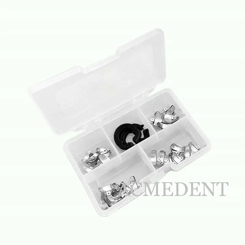 

5Box Dental Sectional Matrix Contoured Matrice Triodent Style Clip Ring Matrices 32Pieces/Box