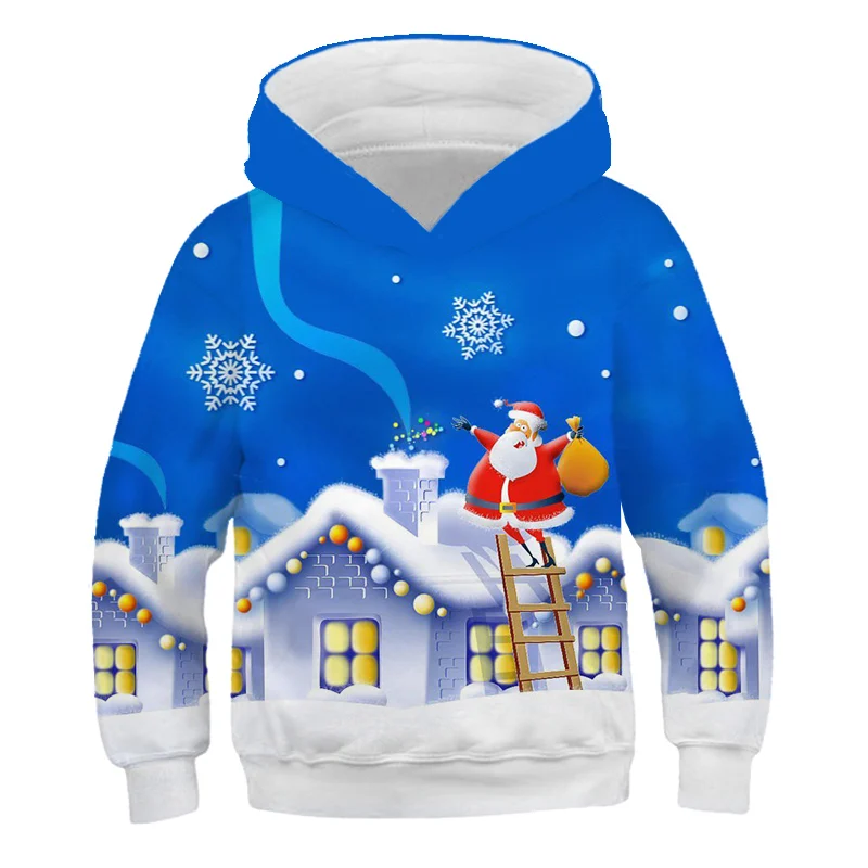 Boys Girls Christmas Santa Claus Printing Hoodies Autumn Fashion Sweatshirt Kids Cartoon Casual Long Sleeve Hooded 4-14 Year Old
Boys Girls Christmas Santa Claus Printing Hoodies Autumn Fashion Sweatshirt Kids Cartoon Casual Long Sleeve Hooded 4-14 Year Old