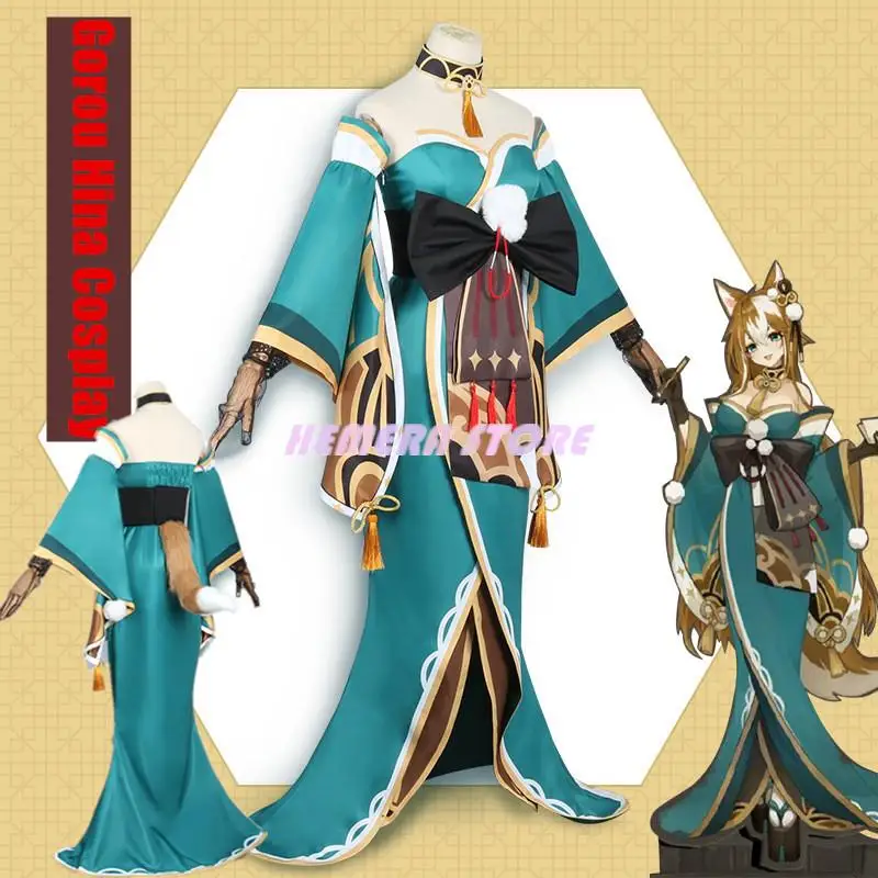 Game Genshin Impact Gorou Cosplay Costumes Dress Halloween Anime Cosplay Uniforms Game Role-playing Gorou Hina Cos Women Clothes
Game Genshin Impact Gorou Cosplay Costumes Dress Halloween Anime Cosplay Uniforms Game Role-playing Gorou Hina Cos Women Clothes