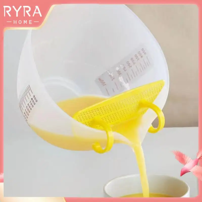 High Precision Kitchen Baking Mixing Cup Removable Plastic Measuring Cup Froth Filtering Supplies Egg Liquid Measuring Bowl
High Precision Kitchen Baking Mixing Cup Removable Plastic Measuring Cup Froth Filtering Supplies Egg Liquid Measuring Bowl