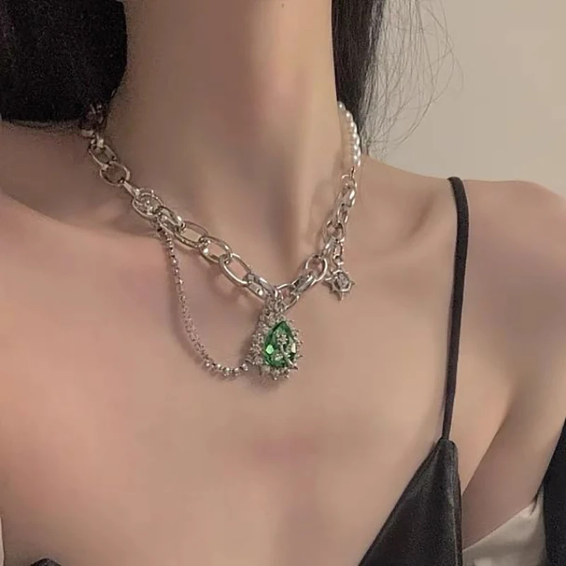 Vintage Pearl French Romantic Style Splice Necklaces for Women Sense of Luxury Link Chain Water Drop Pendants Jewelry Prom Acces
Vintage Pearl French Romantic Style Splice Necklaces for Women Sense of Luxury Link Chain Water Drop Pendants Jewelry Prom Acces