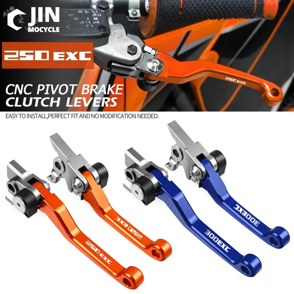 

For 250EXC EXCF 2003 2004 2005 300EXC CNC Motorcycle Accessories Foldable Pivot Dirt Bike Brake Clutch Levers Cable Lever Handle