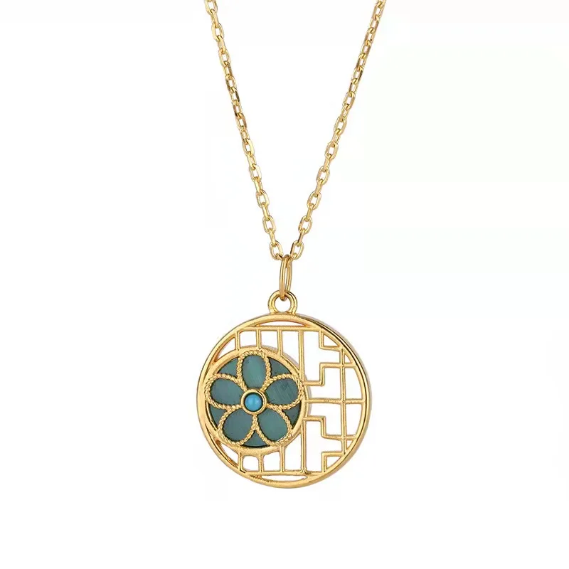 BANFU 2022 Real 18K Gold Round Shape Style Pendant with Pure AU750 Gold Necklace Exquisite Jewelry Gift Neckalce for Woman
BANFU 2022 Real 18K Gold Round Shape Style Pendant with Pure AU750 Gold Necklace Exquisite Jewelry Gift Neckalce for Woman