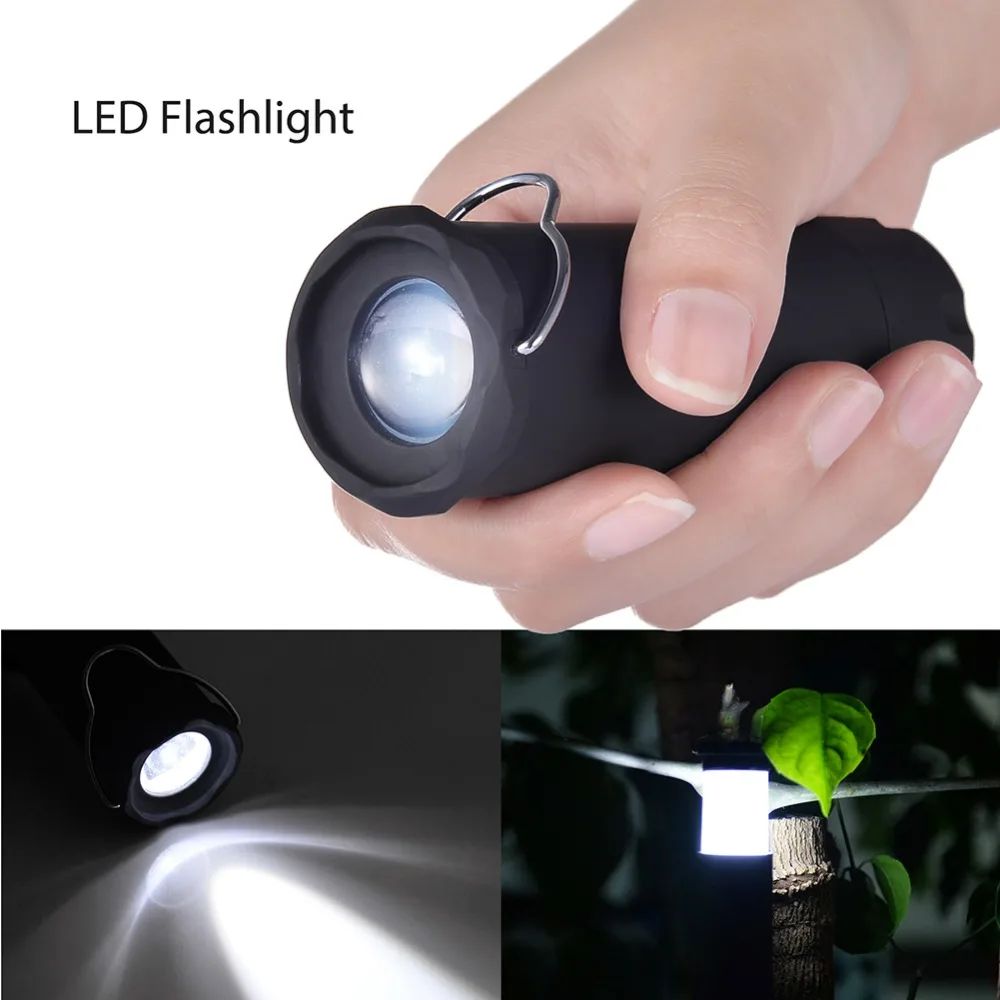 

2023 1W 3 Lighting Modes Camping Lantern Mini Camping Light Outdoor Flashlights For Hiking Fishing Battery Powere Hiking Light