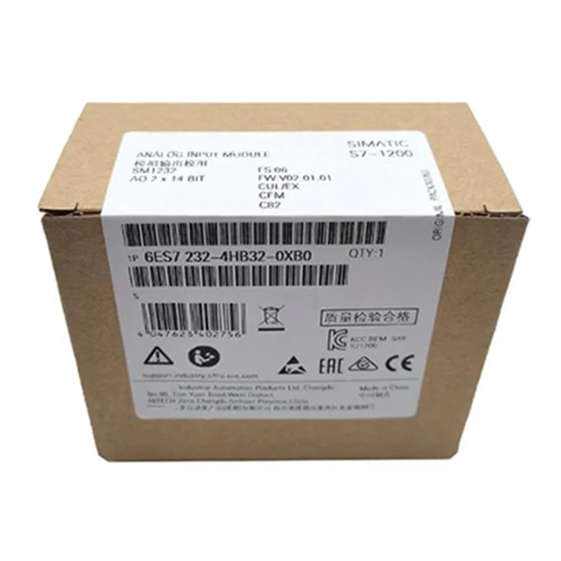 Новинка, оригинал, быстрая доставка, 6ES7232-4HB32-0XB0
Новинка, оригинал, быстрая доставка, 6ES7232-4HB32-0XB0
