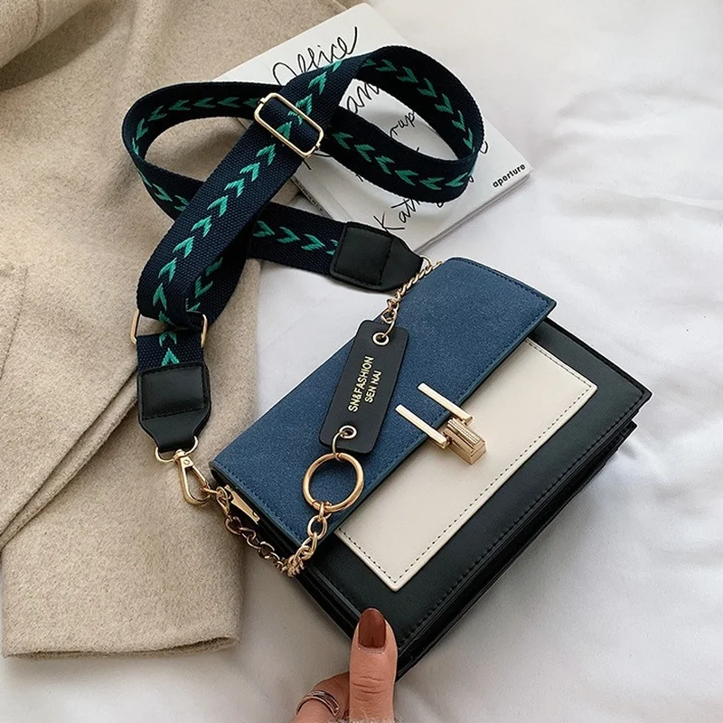 Contrast Color Frosting PU Leather Crossbody Bag For Women Luxury Chain Shoulder Bag Ladies Small Purses and Handbags Wide Strap
Contrast Color Frosting PU Leather Crossbody Bag For Women Luxury Chain Shoulder Bag Ladies Small Purses and Handbags Wide Strap