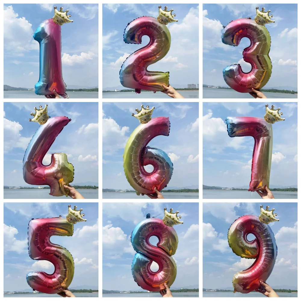 40 Inch Gradient Birthday Anniversary Balloons Year Pillar Party Crown Number Girls Banquet Wedding Decoration Christmas 2023
40 Inch Gradient Birthday Anniversary Balloons Year Pillar Party Crown Number Girls Banquet Wedding Decoration Christmas 2023