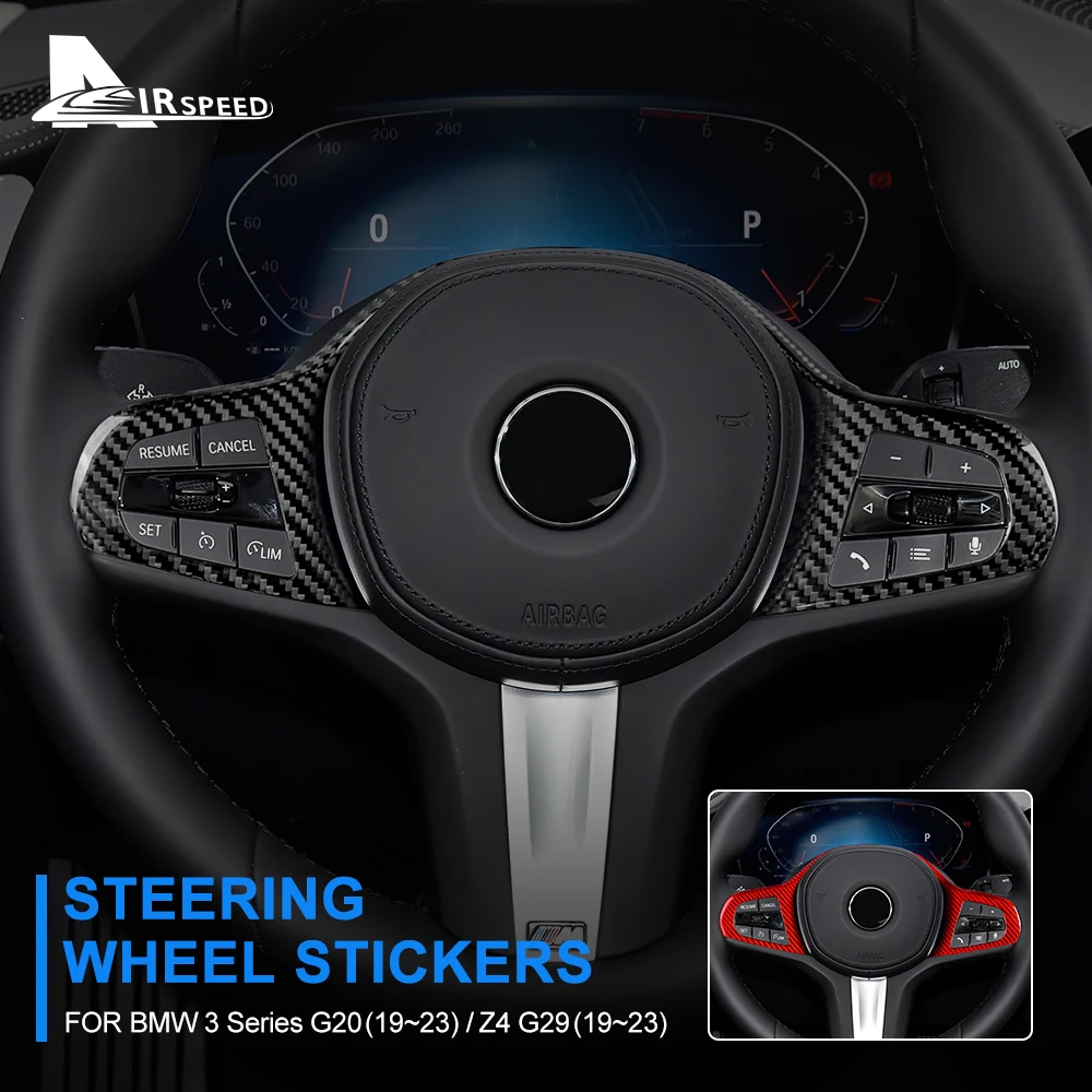 Real Carbon Fiber Car Steering Wheel Frame Cover Sticker For BMW 3 Series G20 Z4 G29 2019-2023 Interior Trim Accessories Styling
Real Carbon Fiber Car Steering Wheel Frame Cover Sticker For BMW 3 Series G20 Z4 G29 2019-2023 Interior Trim Accessories Styling