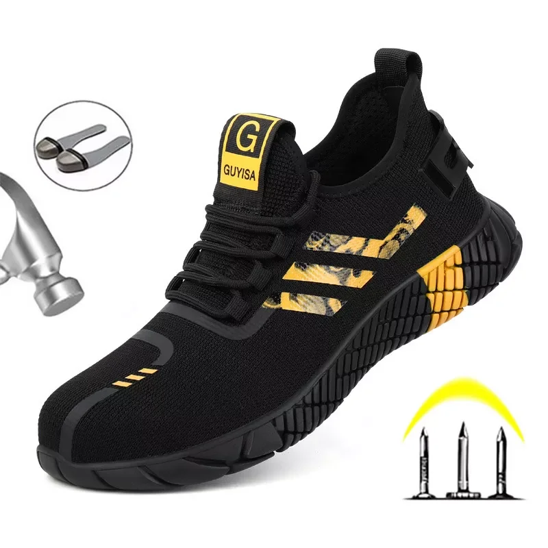 Men's Work Safety Shoes Boots Steel Toe Cap Casual Men's Boots Work Indestructible Shoes Anti-Smashing Work Sneakers
Men's Work Safety Shoes Boots Steel Toe Cap Casual Men's Boots Work Indestructible Shoes Anti-Smashing Work Sneakers