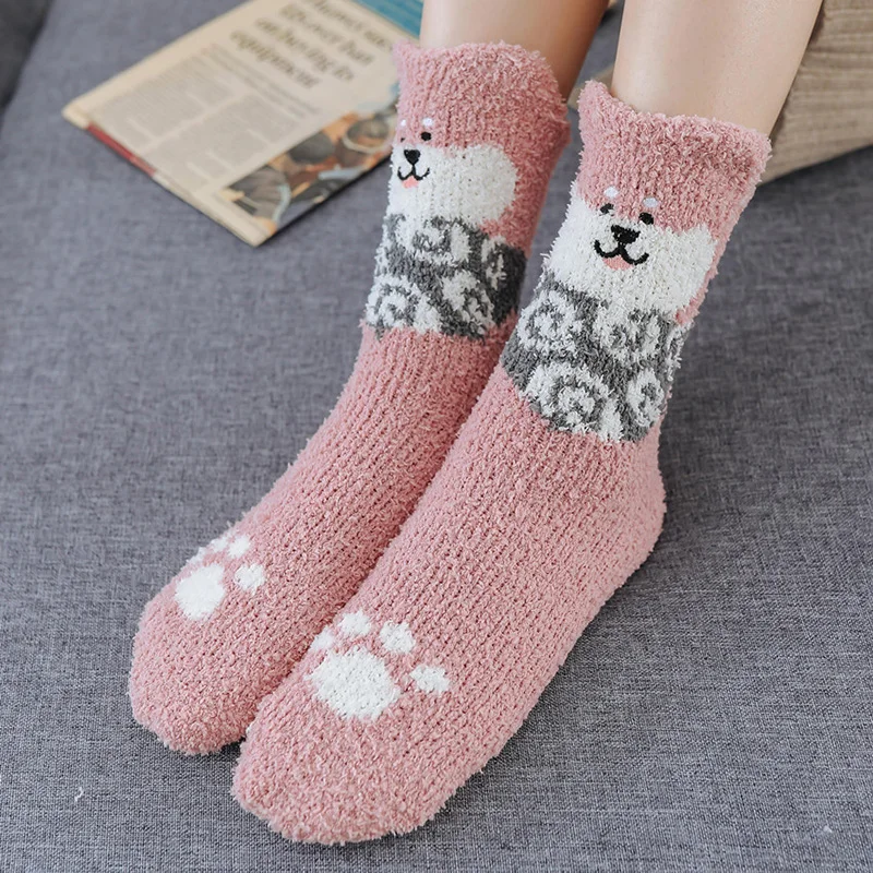 Kat Grappige Sokken Voor Vrouwen Leuke Winter Warm Animal Pluizige Sokken Vormgeven Gezellige Zachte Slapen Slipper Warmte Meisj
Kat Grappige Sokken Voor Vrouwen Leuke Winter Warm Animal Pluizige Sokken Vormgeven Gezellige Zachte Slapen Slipper Warmte Meisj