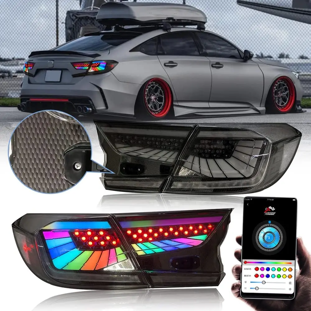 Светодиодный задний фонарь для Honda Accord 2018-2022 V3 RGB, аксессуары из углеродного волокна с рисунком последовательный сигнал поворота, динамическ...
Светодиодный задний фонарь для Honda Accord 2018-2022 V3 RGB, аксессуары из углеродного волокна с рисунком последовательный сигнал поворота, динамическ...