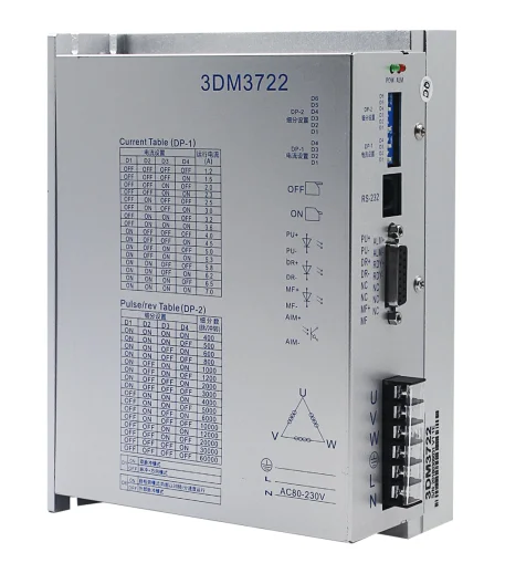 3DM3722 3-фазный гибридный Драйвер шагового двигателя nema 43 nema52/контроллер/усилитель 80-260VAC 32bit DSP
3DM3722 3-фазный гибридный Драйвер шагового двигателя nema 43 nema52/контроллер/усилитель 80-260VAC 32bit DSP