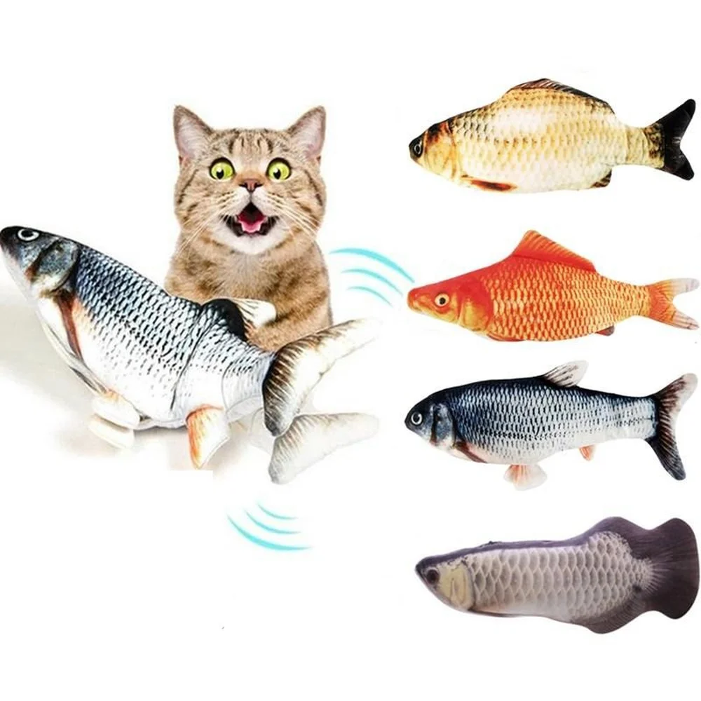 3D Cat Electric Wagging Fish Toy Simulation Fish Soft Plush Shaking Dancing Toy Pet Chew Toys Interaction Supplies Cats Favors
3D Cat Electric Wagging Fish Toy Simulation Fish Soft Plush Shaking Dancing Toy Pet Chew Toys Interaction Supplies Cats Favors