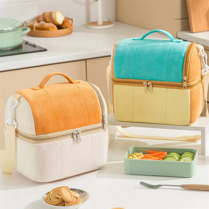 Double Layers Lunch Bag Handbag Office Bring Food Shoulder Strap Storage Pouch Women Outdoor Camping Picnic Food Cooler Packing
Double Layers Lunch Bag Handbag Office Bring Food Shoulder Strap Storage Pouch Women Outdoor Camping Picnic Food Cooler Packing