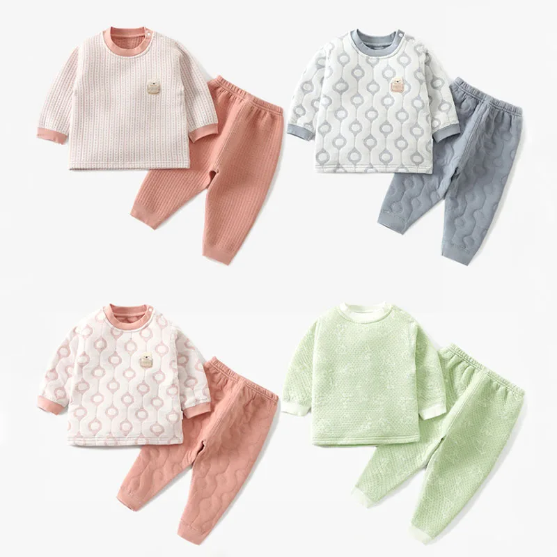 Winter Kid Girl Clothes Set Thicken Warm Baby Boy Sleepwear Cotton Infant Underwear Tops+Pant 2Pcs Suit Children Pajamas A810
Winter Kid Girl Clothes Set Thicken Warm Baby Boy Sleepwear Cotton Infant Underwear Tops+Pant 2Pcs Suit Children Pajamas A810