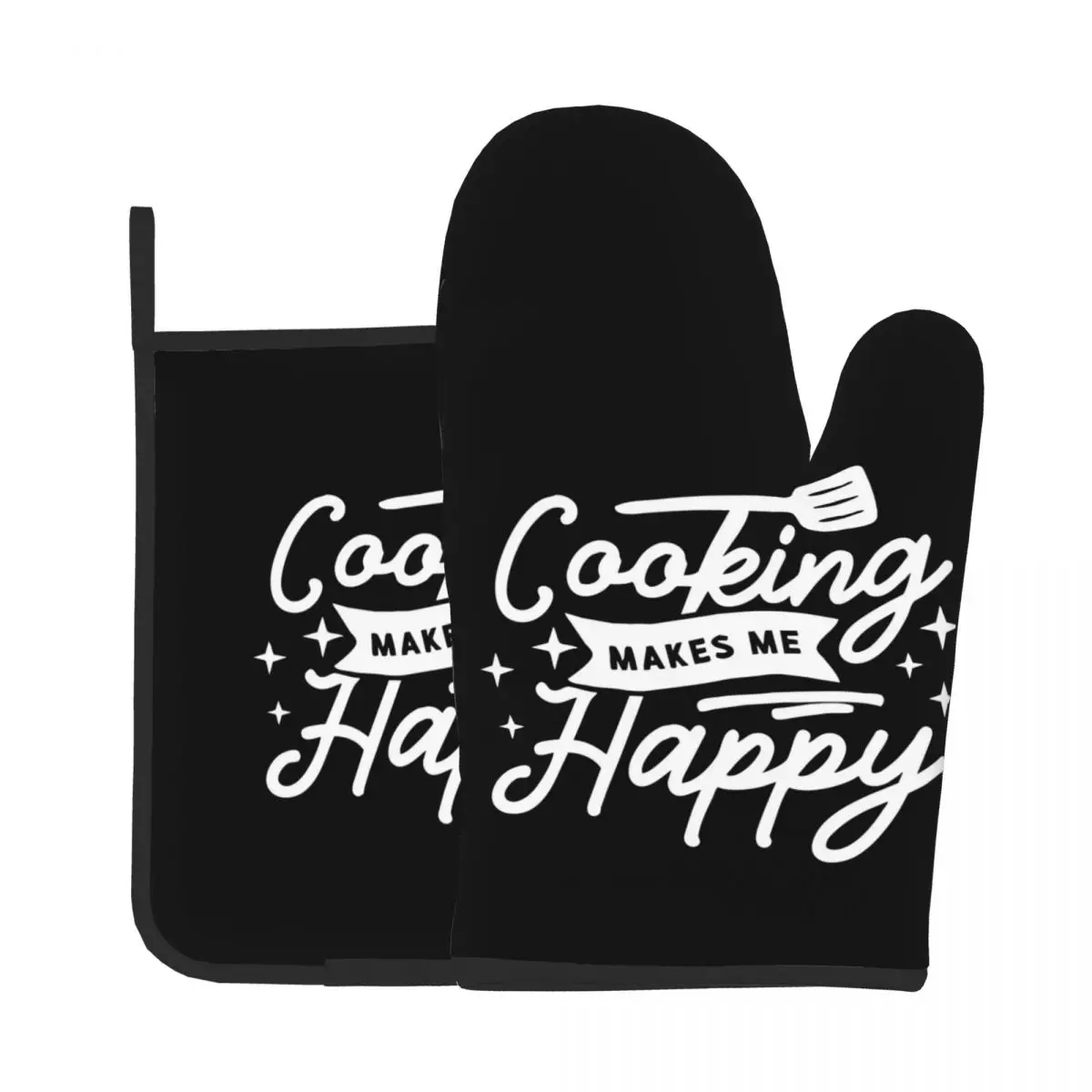 Cooking Makes Me Happy Oven Mitts Bakery Kitchen Potholder Pad Baking Oven Kitchen Cooking Gloves BBQ Microwave Insulation Mat
Cooking Makes Me Happy Oven Mitts Bakery Kitchen Potholder Pad Baking Oven Kitchen Cooking Gloves BBQ Microwave Insulation Mat