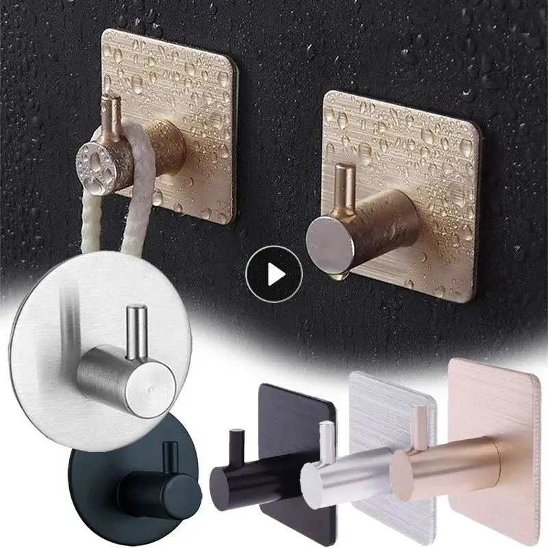 Stainless Steel Self Adhesive Wall Coat Rack Key Holder Rack Towel Hooks Clothes Rack Hanging Hooks Bathroom Accessories
Stainless Steel Self Adhesive Wall Coat Rack Key Holder Rack Towel Hooks Clothes Rack Hanging Hooks Bathroom Accessories