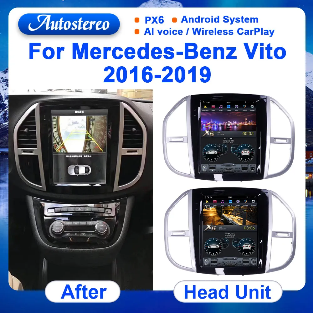 For Mercedes-Benz Vito 2016-2020 Android Car Radio GPS Navigatio Multimedia Player Tape Recorder Autostereo Headunit IPS Screen
For Mercedes-Benz Vito 2016-2020 Android Car Radio GPS Navigatio Multimedia Player Tape Recorder Autostereo Headunit IPS Screen