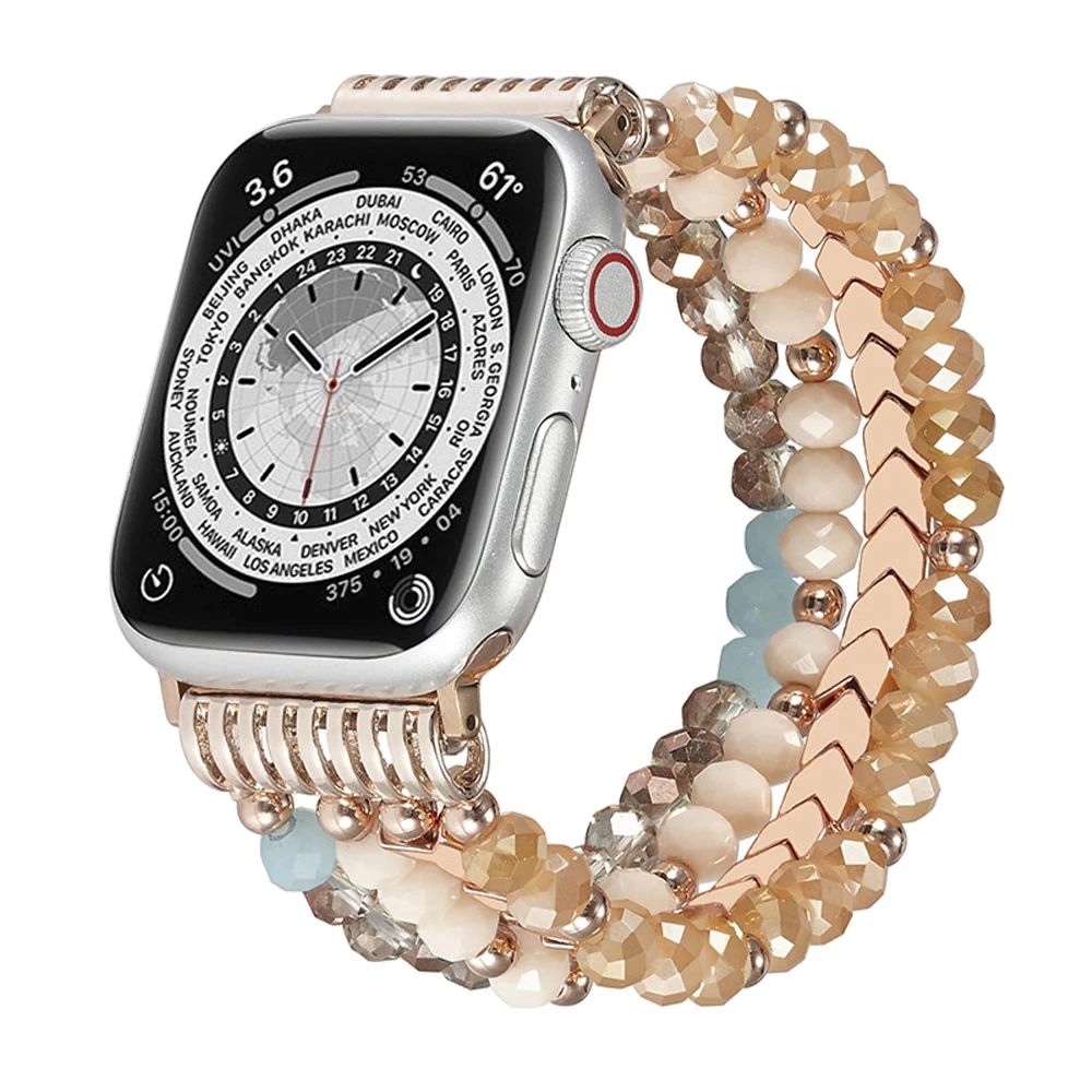 Link Strap for Apple Watch Band 44mm 40mm 45mm 41mm 38mm 40mm Elasticity Bracelet For iwatch series 7 6 SE 5 4 3 2 1 Watchband
Link Strap for Apple Watch Band 44mm 40mm 45mm 41mm 38mm 40mm Elasticity Bracelet For iwatch series 7 6 SE 5 4 3 2 1 Watchband