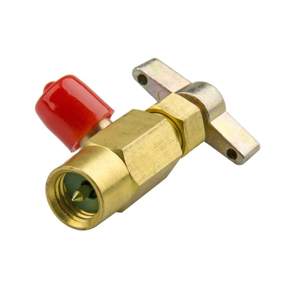 Exchange Brass Faucet Self-Sealing Refrigerantion Opener A/C Can Tap Tapper Adapter Dispensing Valve 1/2' ACME Thread HVAC Tool
Exchange Brass Faucet Self-Sealing Refrigerantion Opener A/C Can Tap Tapper Adapter Dispensing Valve 1/2' ACME Thread HVAC Tool