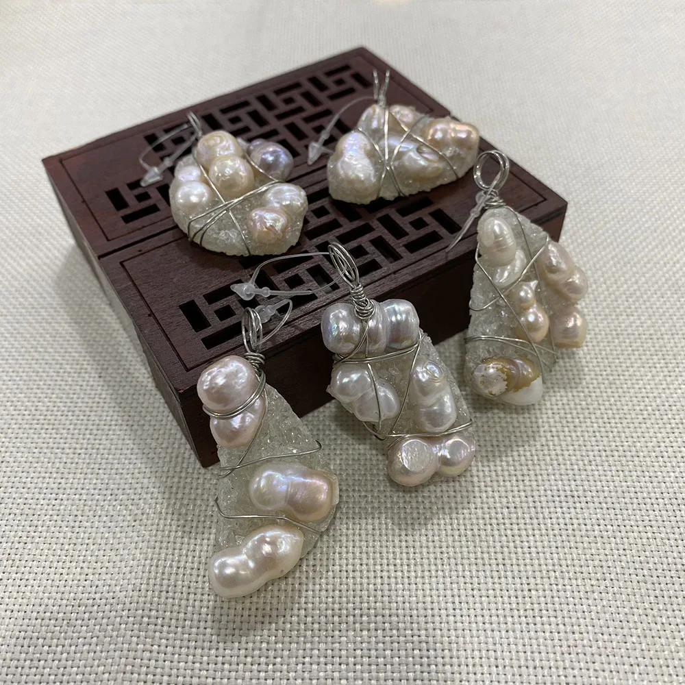 Baroque Pearl Hand-wound Irregular Jewelry Pendant for Jewelry Making DIY Necklace Bracelet Earrings Pendant Accessories 30-55mm
Baroque Pearl Hand-wound Irregular Jewelry Pendant for Jewelry Making DIY Necklace Bracelet Earrings Pendant Accessories 30-55mm