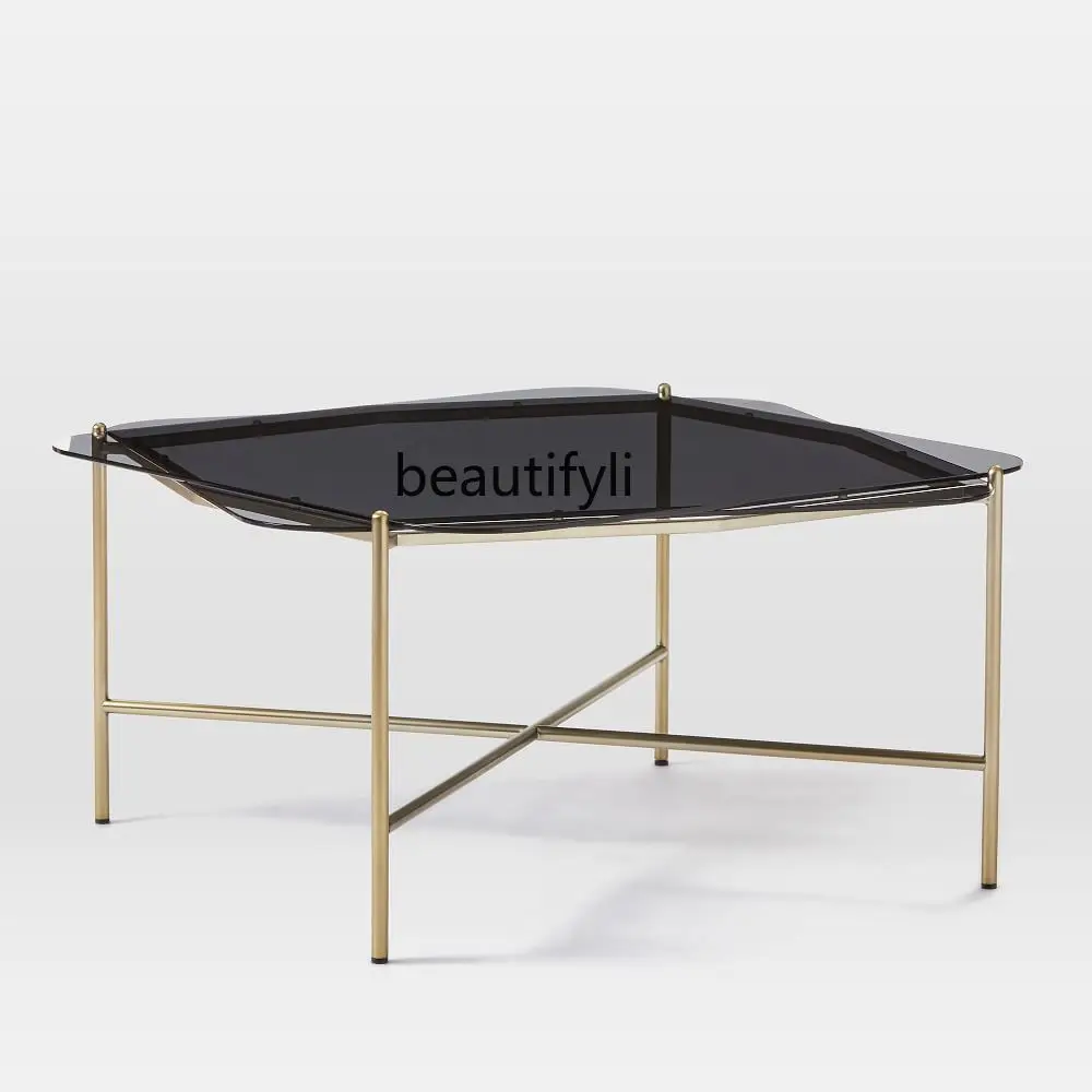 yj Nordic Minimalism Light Luxury Golden Art Metal Modern Minimalist Sofa Side Table Tempered Glass Tea Table
yj Nordic Minimalism Light Luxury Golden Art Metal Modern Minimalist Sofa Side Table Tempered Glass Tea Table