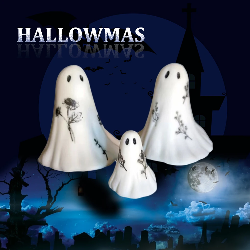 

Halloween Home Decor Sculptures Set - Gift For Theme Parties Hypoallergenic Scary Sculptures Set 5 pcs