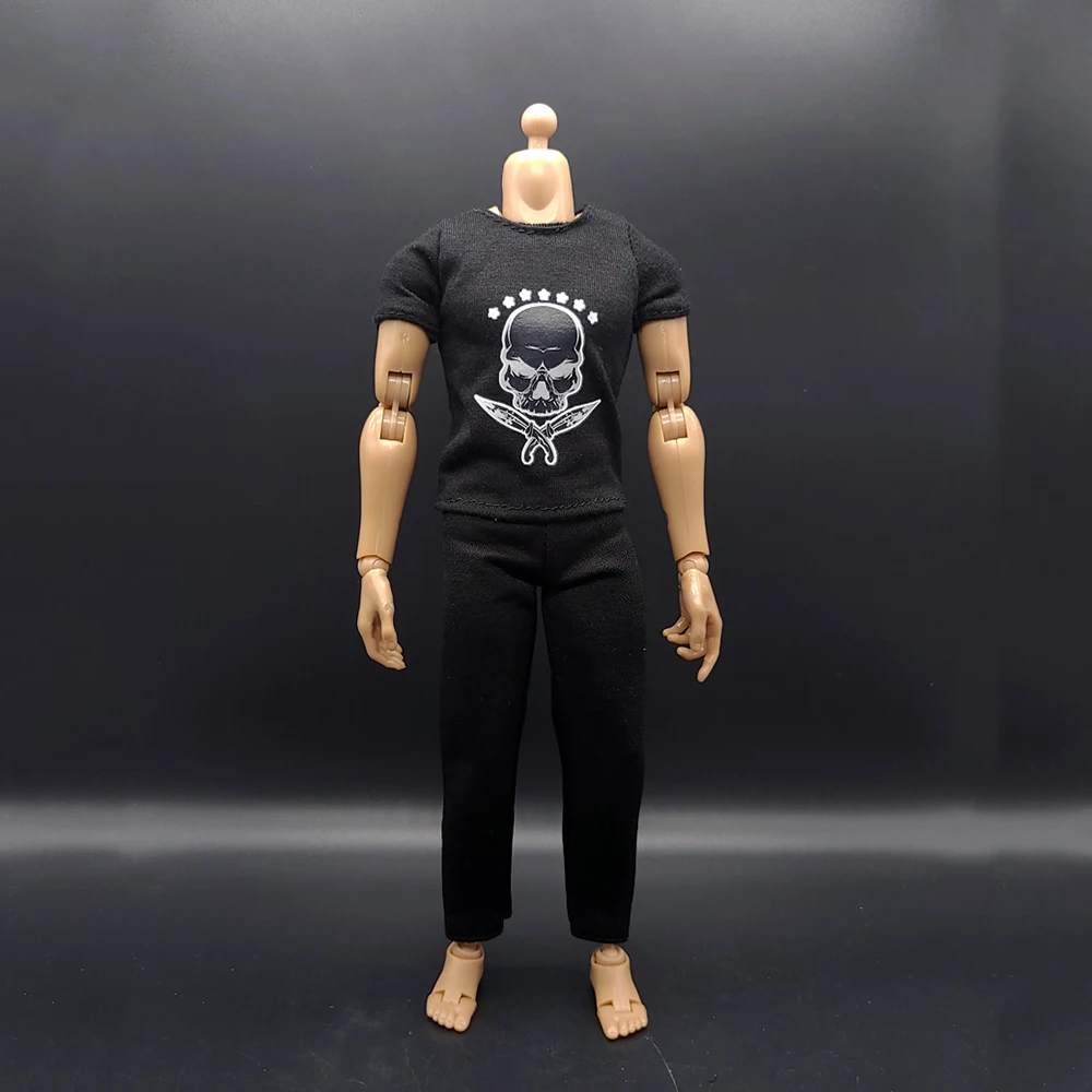1/6 Scale Male Strong Muscle Soldier Tight Black T-shirt Combat Pants with Belt for 12inch Action Figure Body Model AT027
1/6 Scale Male Strong Muscle Soldier Tight Black T-shirt Combat Pants with Belt for 12inch Action Figure Body Model AT027