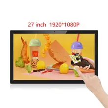 벽걸이 태블릿 대형 터치 스크린, 안드로이드 디스플레이, 스마트 홈 TV 컨트롤러, HDMI 광고 모니터, VESA, 27 인치