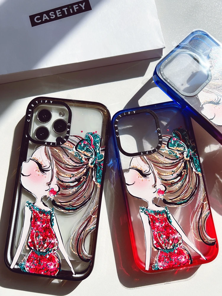 Cartoon girl iPhone 14/13/pro/max phone case iphone 14 case phone cases 
Cartoon girl iPhone 14/13/pro/max phone case iphone 14 case phone cases