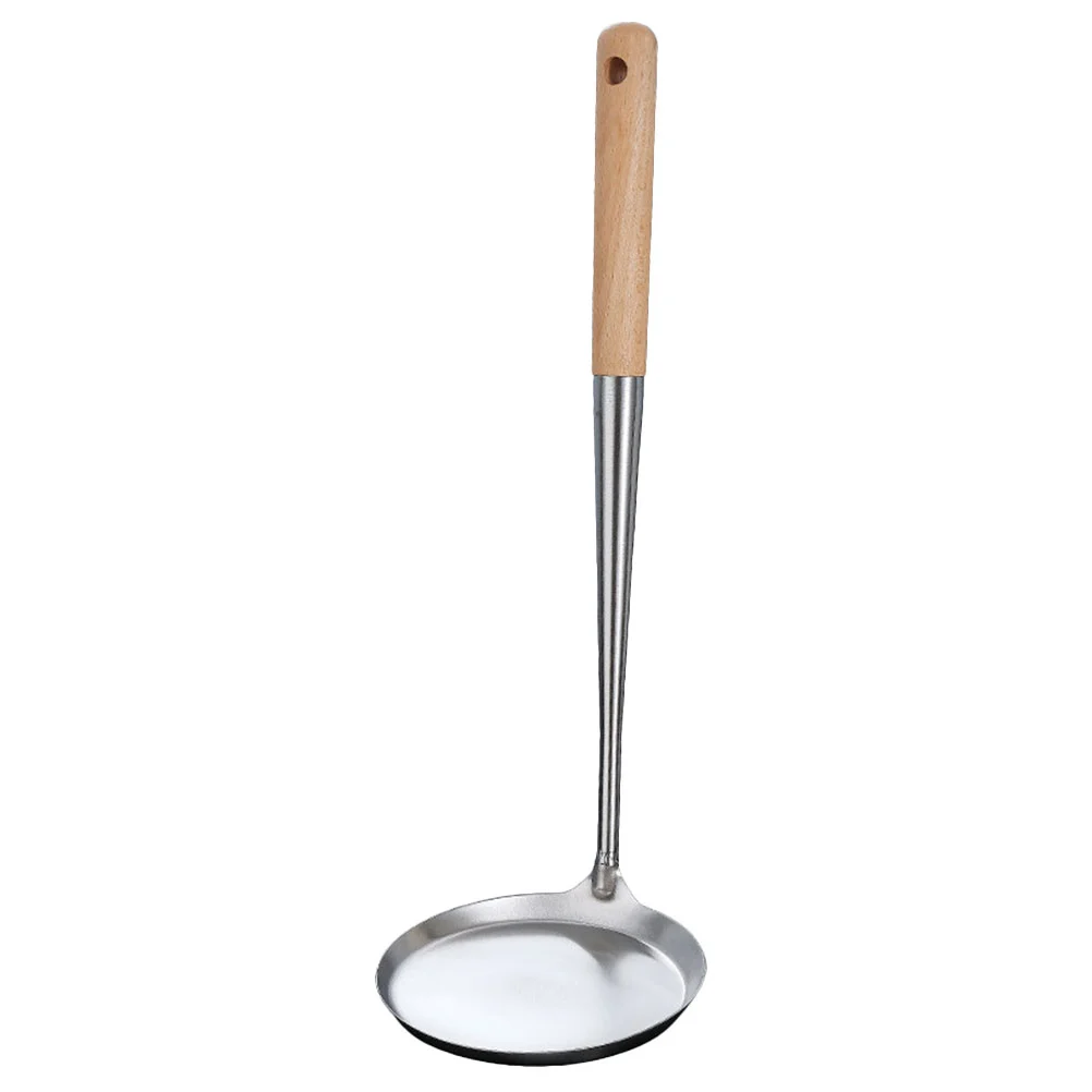 Household Wood Handle Spoon Kitchen Frying Snack Spoon Non-stick Stainless Steel Spoon
Household Wood Handle Spoon Kitchen Frying Snack Spoon Non-stick Stainless Steel Spoon