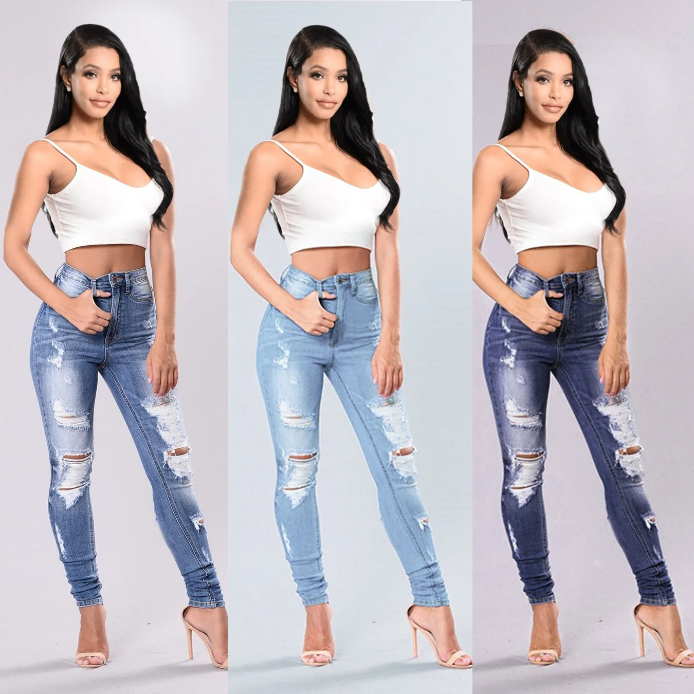 Jeans Women Fashion Ripped Cool Jeans High Waist Slim Fit Ankle Tight Trousers Women
Jeans Women Fashion Ripped Cool Jeans High Waist Slim Fit Ankle Tight Trousers Women