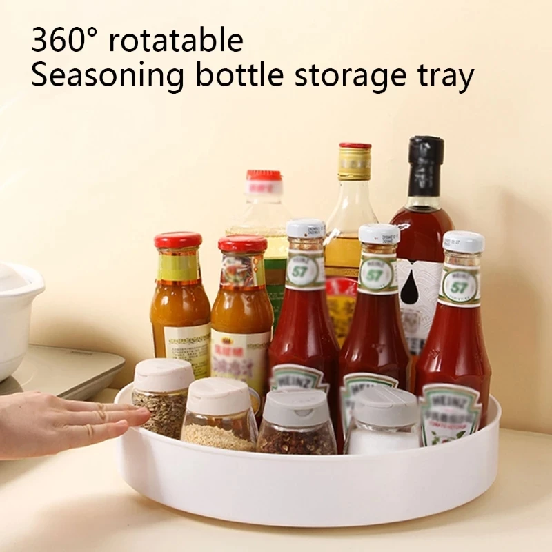 Portable 360 Degree Rotating Cabinet Organizer Kitchen Bathroom Cosmetic Turntable Storage Tray Non-Slip Spice Round Rack Plate
Portable 360 Degree Rotating Cabinet Organizer Kitchen Bathroom Cosmetic Turntable Storage Tray Non-Slip Spice Round Rack Plate