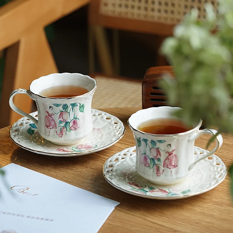 

Пузырьковая чайная чашка, набор блюдец, керамическая десертная тарелка, фарфоровый чайник, кофейная кружка, послеобеденный чай, кафе, Бытов...