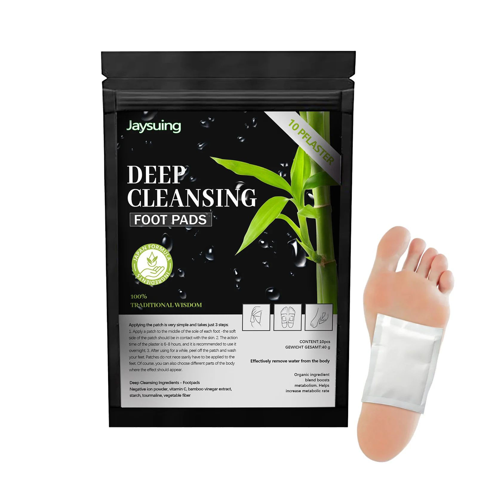 10Pcs Foot Patch Bamboo Pads Patches With Adhesive Foot Care Tool For Improving Sleep Body Feet Care Deep Cleansing Nourishing
10Pcs Foot Patch Bamboo Pads Patches With Adhesive Foot Care Tool For Improving Sleep Body Feet Care Deep Cleansing Nourishing