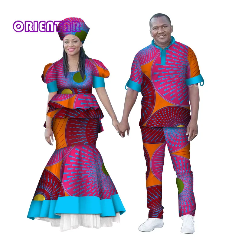 African Clothes for Couples Men Women African Print Tops and Long Skirt Shirt and Pants Couples Clothing Valentine's Day WYQ150
African Clothes for Couples Men Women African Print Tops and Long Skirt Shirt and Pants Couples Clothing Valentine's Day WYQ150