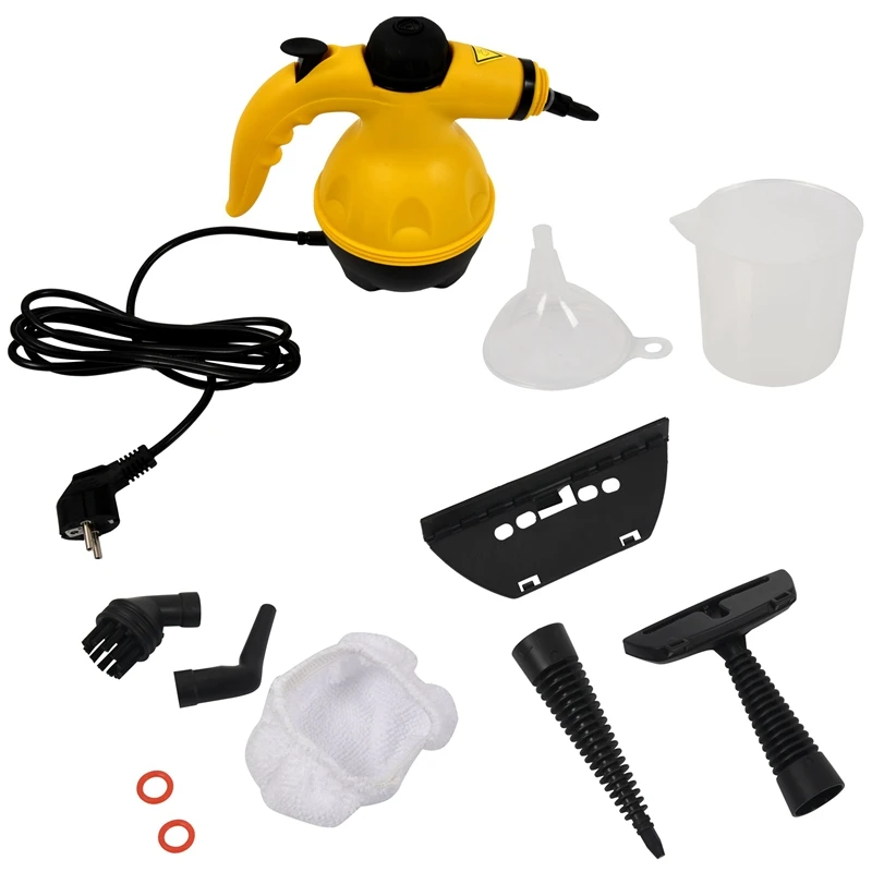 Eu Plug,Multi Purpose Electric Steam Cleaner Portable Handheld Steamer Household Cleaner Attachments Kitchen Brush Tool
Eu Plug,Multi Purpose Electric Steam Cleaner Portable Handheld Steamer Household Cleaner Attachments Kitchen Brush Tool