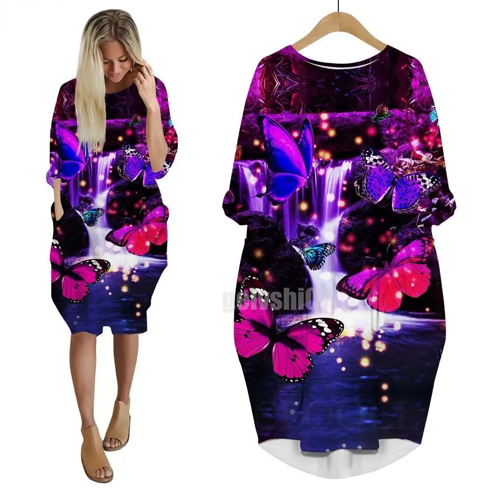 Butterfly3d printed elegant long sleeve dress women streetwear harajuku women dresses o neck two pocket gothic fashion dress2022
Butterfly3d printed elegant long sleeve dress women streetwear harajuku women dresses o neck two pocket gothic fashion dress2022