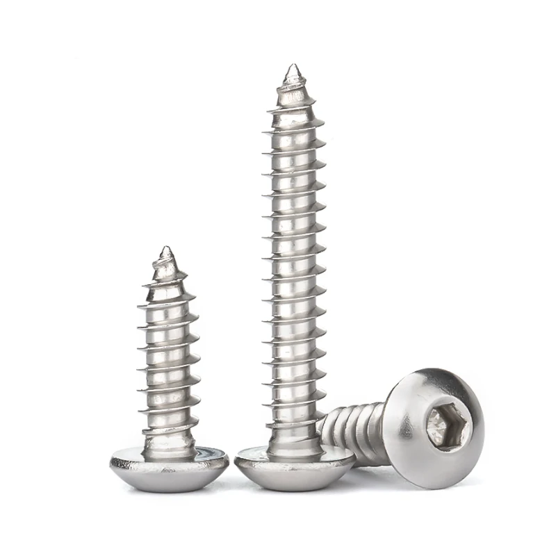 10-50pc M2 M2.6 M3 M3.5 M4 M5 M6 304 Stainless Steel Pan Head Hex Hexagon Socket Self Tapping Screws Button Head Wood Screw free
10-50pc M2 M2.6 M3 M3.5 M4 M5 M6 304 Stainless Steel Pan Head Hex Hexagon Socket Self Tapping Screws Button Head Wood Screw free