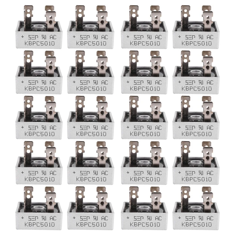 20X Single Phase Diode Bridge Rectifier 50A 1000V KBPC5010 New 
20X Single Phase Diode Bridge Rectifier 50A 1000V KBPC5010 New