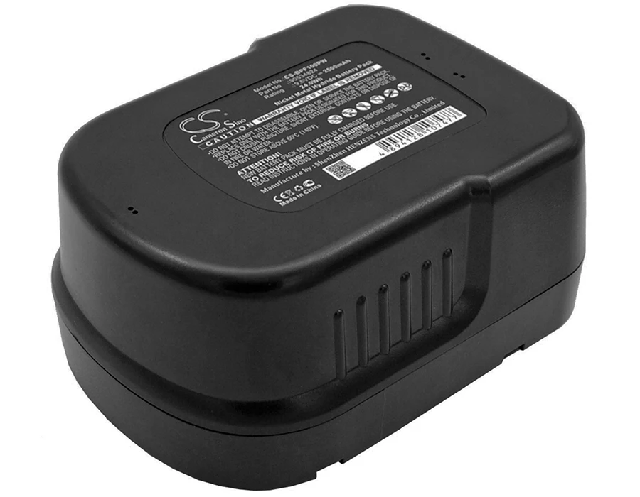 CS 2500mAh / 24.0Wh battery for Black & Decker FSB96, GC960, HPB96, SF100 90534824
CS 2500mAh / 24.0Wh battery for Black & Decker FSB96, GC960, HPB96, SF100 90534824